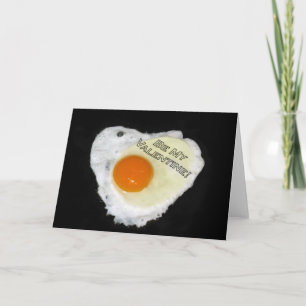 Sei mein Valentine. Eier und Pfeffer Feiertagskarte