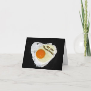 Sei mein Valentine. Eierherz. Salz und Pepper Feiertagskarte