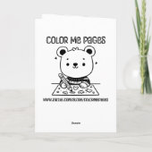 Sei mein Valentine | Erwachsenenfärbung Karte (Rückseite)