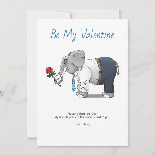 Sei mein Valentine Feiertagskarte (Vorderseite)
