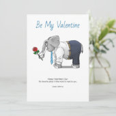 Sei mein Valentine Feiertagskarte (Stehend Vorderseite)