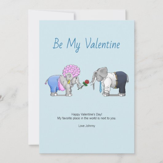 Sei mein Valentine Feiertagskarte (Vorderseite)