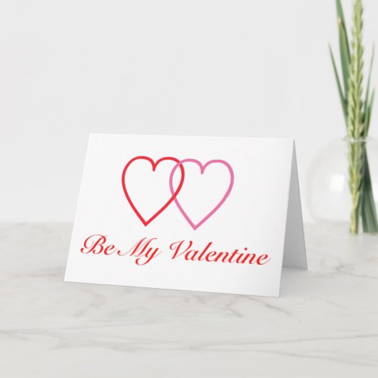 Sei mein Valentine Feiertagskarte (Vorderseite)