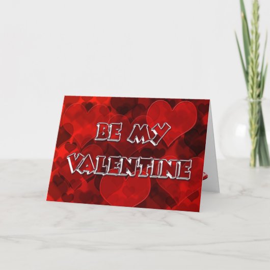 Sei mein Valentine Feiertagskarte (Vorderseite)