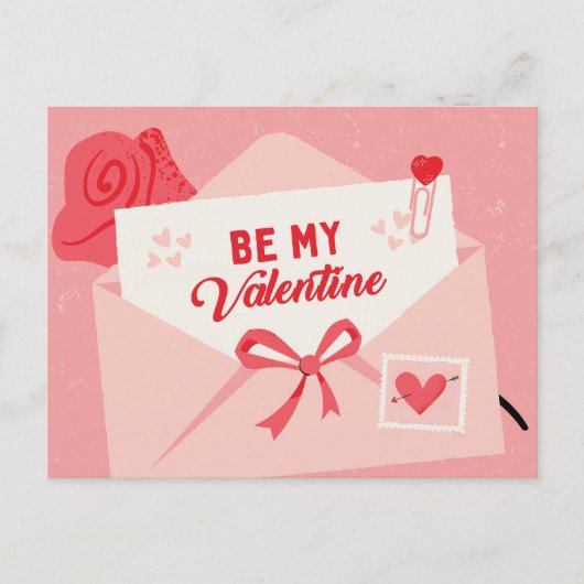 Sei mein Valentine Feiertagspostkarte (Vorderseite)