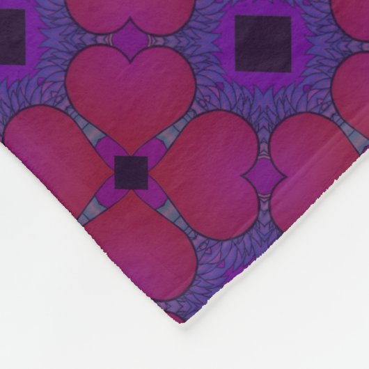 Sei mein Valentine Fleece Blanket (Ecke)