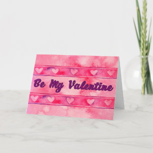 Sei mein Valentine - Grußkarte Feiertagskarte