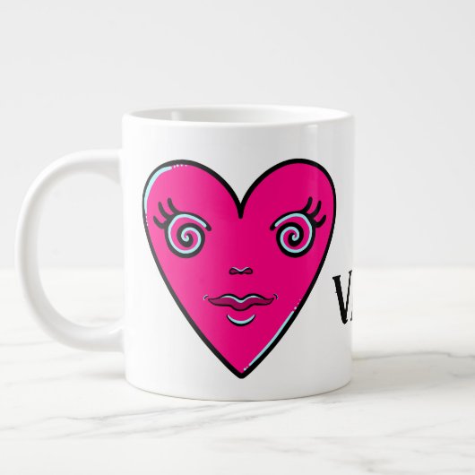 Sei mein Valentine Jumbo-Tasse (Links)