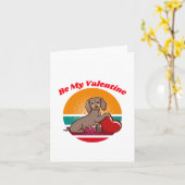 Sei mein Valentine Karte (Gelbe Blume)