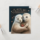 Sei mein Valentine Karte (Vorderseite/Rückseite Beispiel)