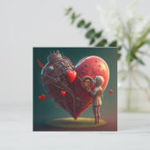 Sei mein Valentine Karte (Stehend Vorderseite)