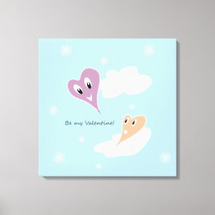 Sei mein Valentine Leinwanddruck