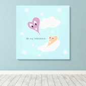 Sei mein Valentine Leinwanddruck (Insitu (Holzboden))