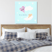 Sei mein Valentine Leinwanddruck (Insitu (Schlafzimmer))