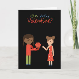 Sei mein Valentine Lesbian Themed Feiertagskarte