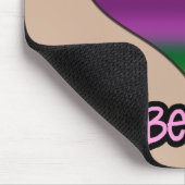 Sei mein Valentine Lila Strip Herz Mousepad (Ecke)