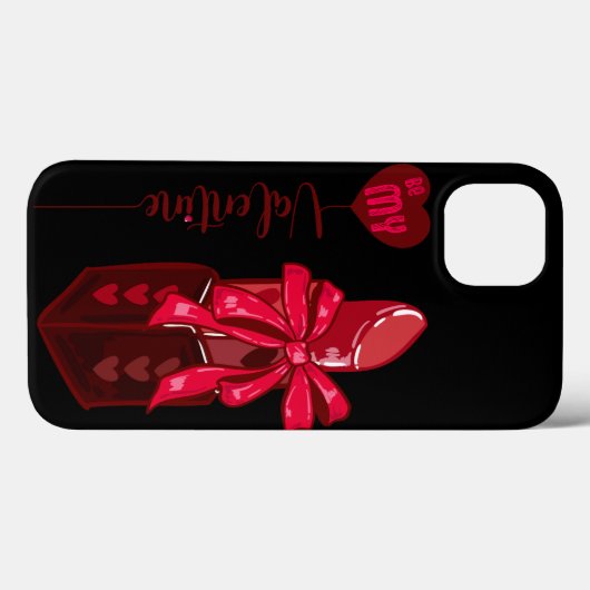 Sei mein Valentine Lipstick-Geschenkdesign Case-Mate iPhone Hülle (Rückseite (Horizontal))