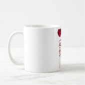 Sei mein Valentine Lipstick-Geschenkdesign Kaffeetasse (Links)