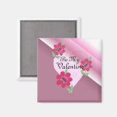 Sei mein Valentine Magnet (Vorderseite/Rückseite)