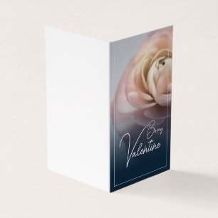 Sei mein Valentine - mit großer rosa Rose