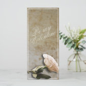 Sei mein Valentine mit Rose (Stehend Vorderseite)