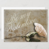 Sei mein Valentine mit Rose (Vorne/Hinten)