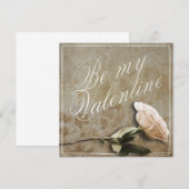 Sei mein Valentine mit Rose (Vorne/Hinten)