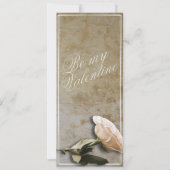 Sei mein Valentine mit Rose (Vorderseite)