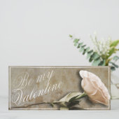 Sei mein Valentine mit Rose (Stehend Vorderseite)