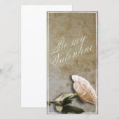 Sei mein Valentine mit Rose (Vorne/Hinten)