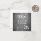 Sei mein Valentine Mitteilungskarte (Vorderseite/Rückseite Beispiel)