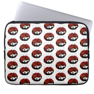 Sei mein Valentine Niedlich Red Ladybug Cartoon Laptopschutzhülle