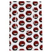 Sei mein Valentine Niedlich Red Ladybug Cartoon Mittlere Geschenktüte (Vorderseite)