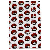 Sei mein Valentine Niedlich Red Ladybug Cartoon Mittlere Geschenktüte (Rückseite)