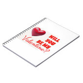 Sei mein Valentine Notizblock (Linke Seite)