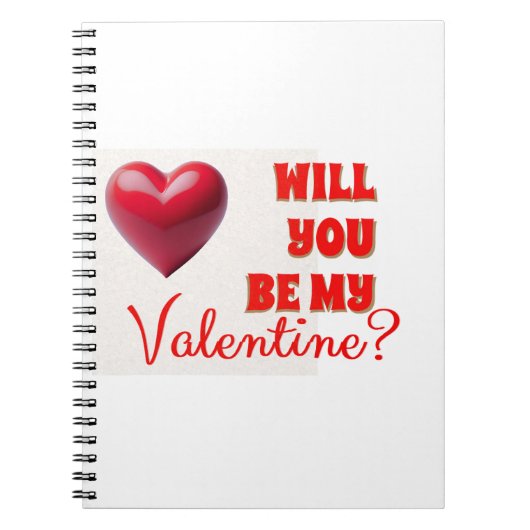 Sei mein Valentine Notizblock (Vorderseite)