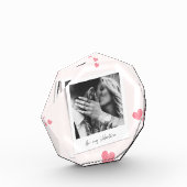 Sei mein Valentine | personalisiertes Foto | Rotes (Links)