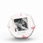 Sei mein Valentine | personalisiertes Foto | Rotes (Vorderseite)