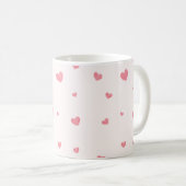 Sei mein Valentine| personalisiertes Foto |Rotes H Kaffeetasse (VorderseiteRechts)