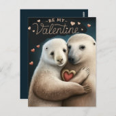 Sei mein Valentine Postkarte (Vorne/Hinten)