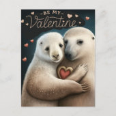 Sei mein Valentine Postkarte (Vorderseite)
