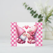 Sei mein Valentine Postkarte (Stehend Vorderseite)