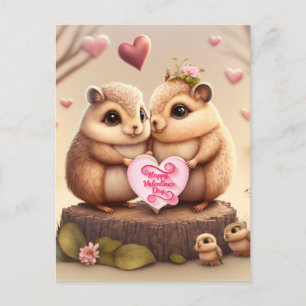 Sei mein Valentine Postkarte
