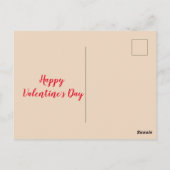 Sei mein Valentine Postkarte (Rückseite)