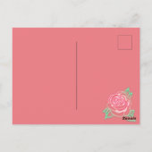 Sei mein Valentine Postkarte (Rückseite)