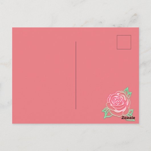 Sei mein Valentine Postkarte (Rückseite)