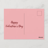 Sei mein Valentine Postkarte (Rückseite)