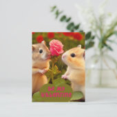 Sei mein Valentine Postkarte (Stehend Vorderseite)