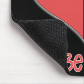 Sei mein Valentine Roter Streifen Herz Mousepad (Ecke)