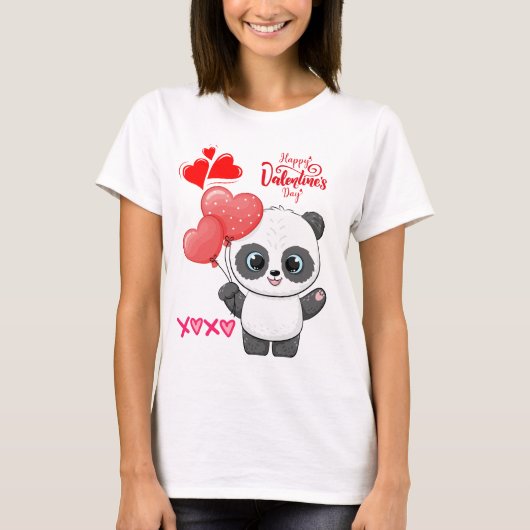 Sei mein Valentine Teddy T - Shirt (Vorderseite)